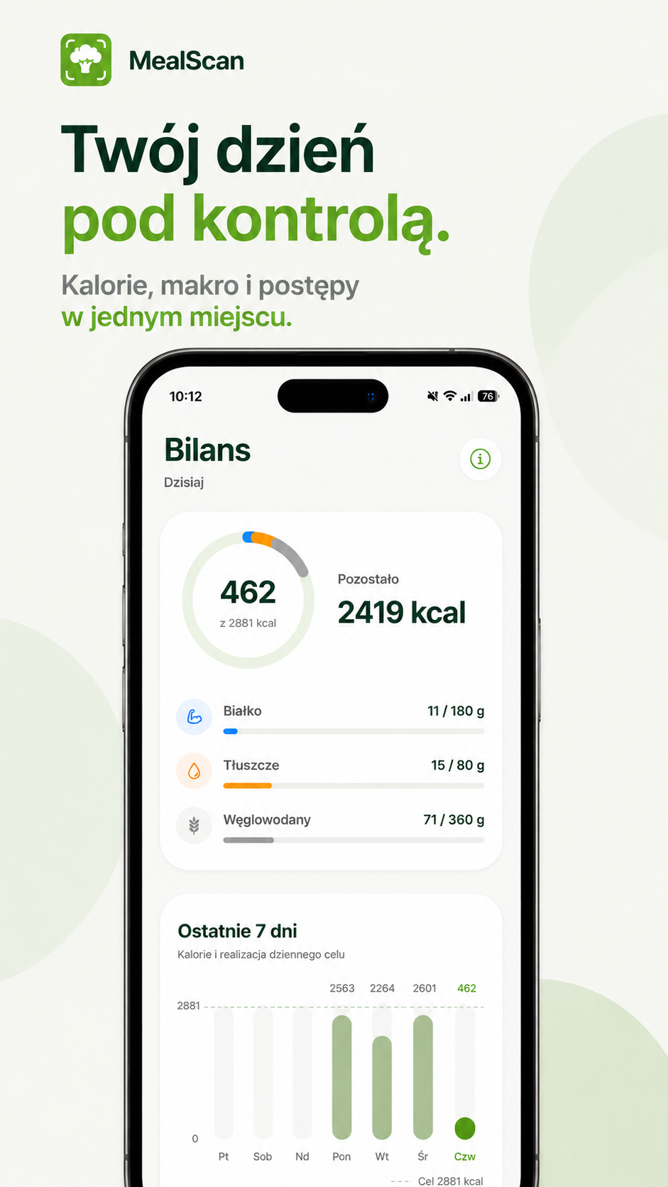 MealScan — bilans dnia